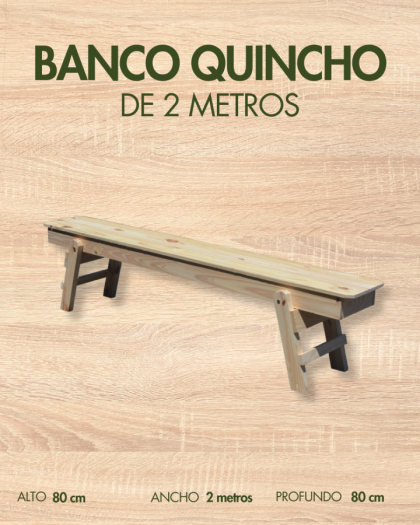 MESA QUINCHO PLEGABLE 2,00